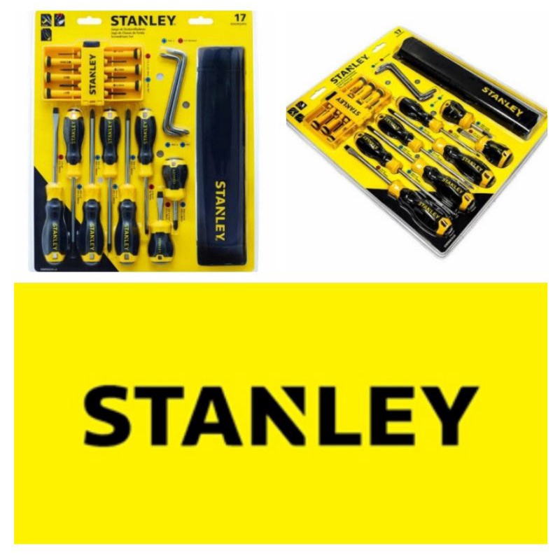 Obeng Set Stanley ( 65616 ) C grip screwdriver set Stanley 17pc