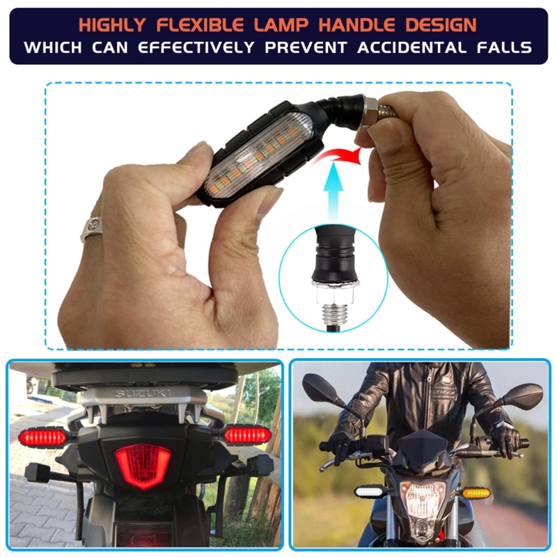 Zzz Lampu Sein / Rem LED Mini Untuk Motor