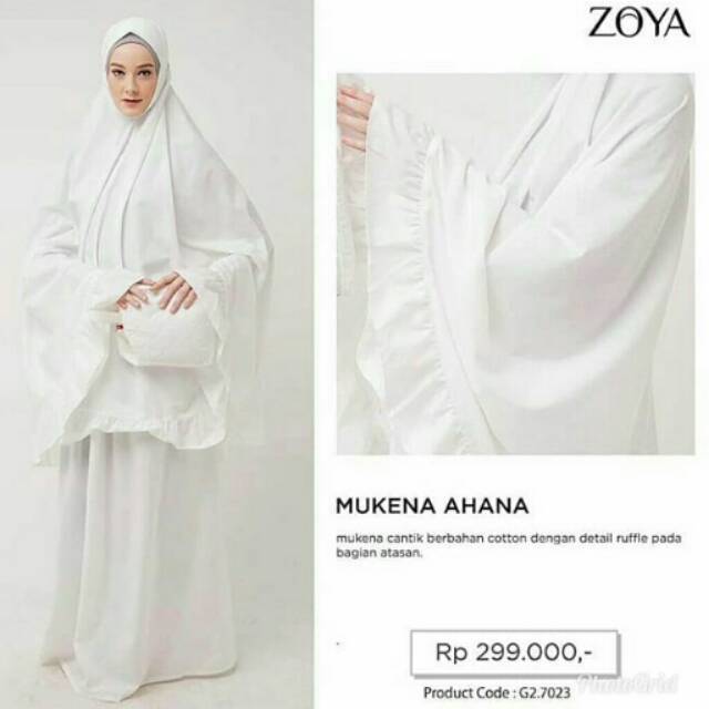 MUKENA Dewasa MUKENA AHANA ZOYA Original