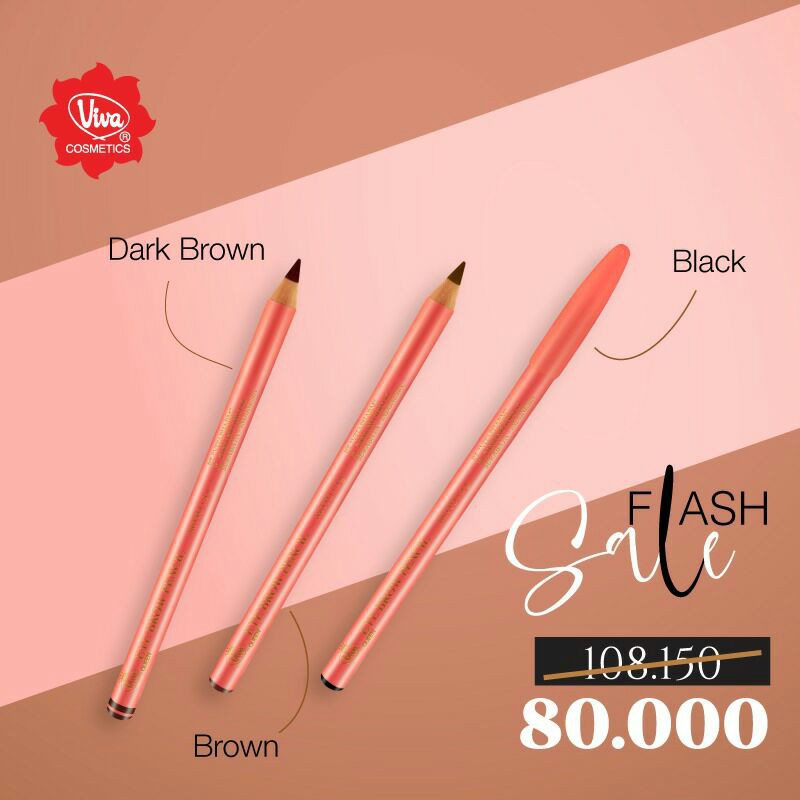 Pensil Alis Eye Brow Pencil Viva