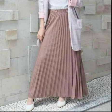 Rok pliskit premium anak perempuan / Rok Plisket anak mayung hyget premium