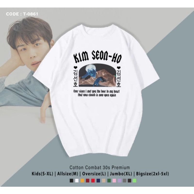 KAOS KIM SEON HO KEREN/T-SHIRT KATUN KIM SEON HO/FREEBIES GANCI