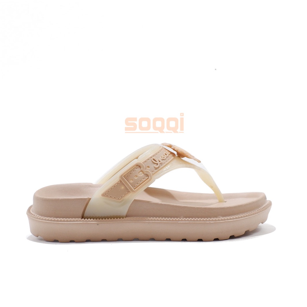 Sendal cewek import korea japit karet jelly original sandal wanita perempuan dewasa ori irsoe 216 B 36-40