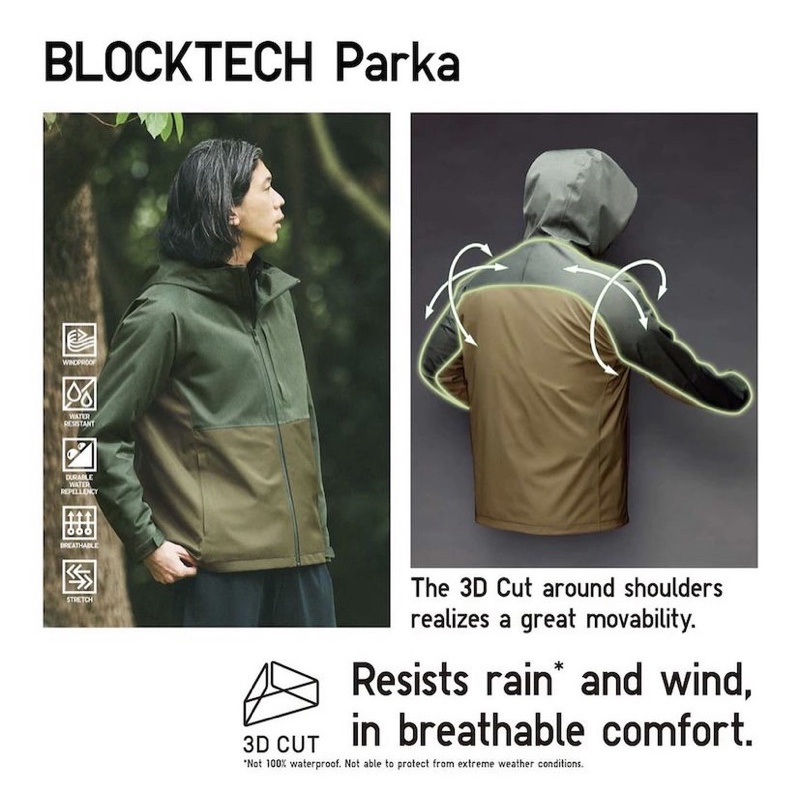 Uniqlo Jaket Parka Blocktech BNWT