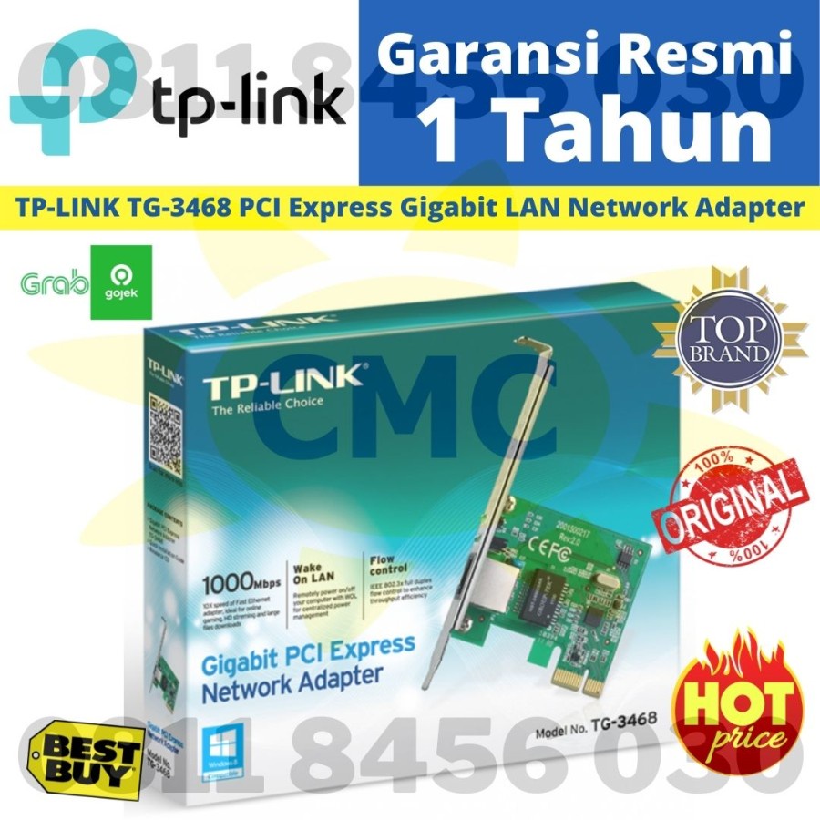 TP Link ETHERNET 1/1000 MBPS TG-3468 GIGABIT LAN