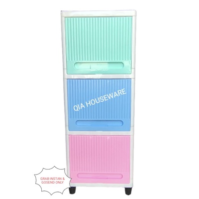 Lemari Plastik CLUB FLIP 3,4 SUSUN  Serbaguna