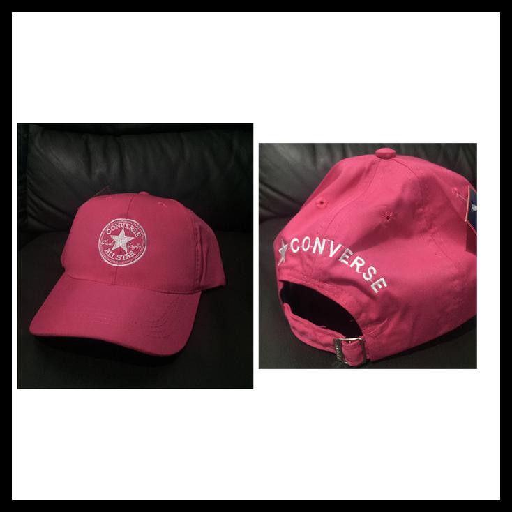 Termurah Topi Converse Warna Pink Fanta / Converse Baseball Cap QR0748
