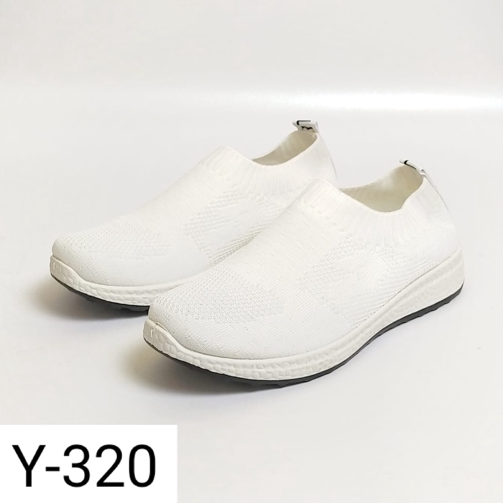 fakhrieshop- SEPATU SLIP ON SNEAKERS RAJUT IMPORT BEST SELLER 907