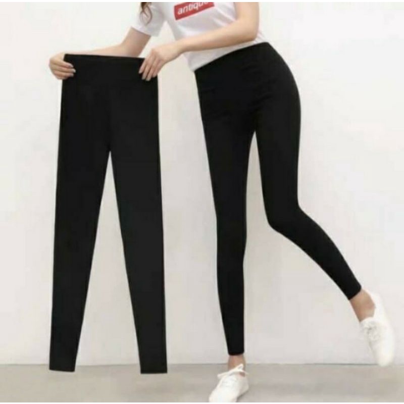 Celana Legging Panjang Wanita Dewasa Bahan Spandek Licin