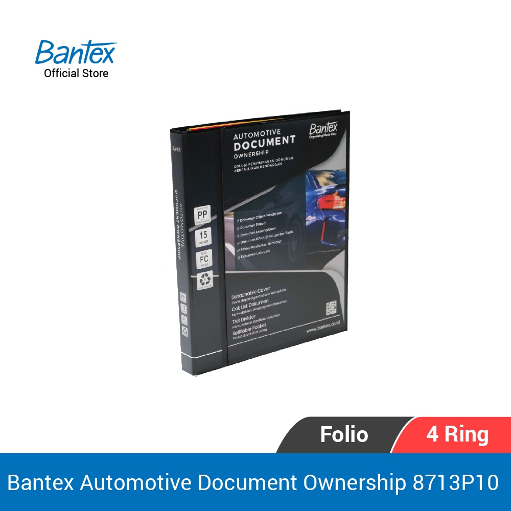 

[Zada] Bantex Binder Automotive Document Ownership - 8716P10
