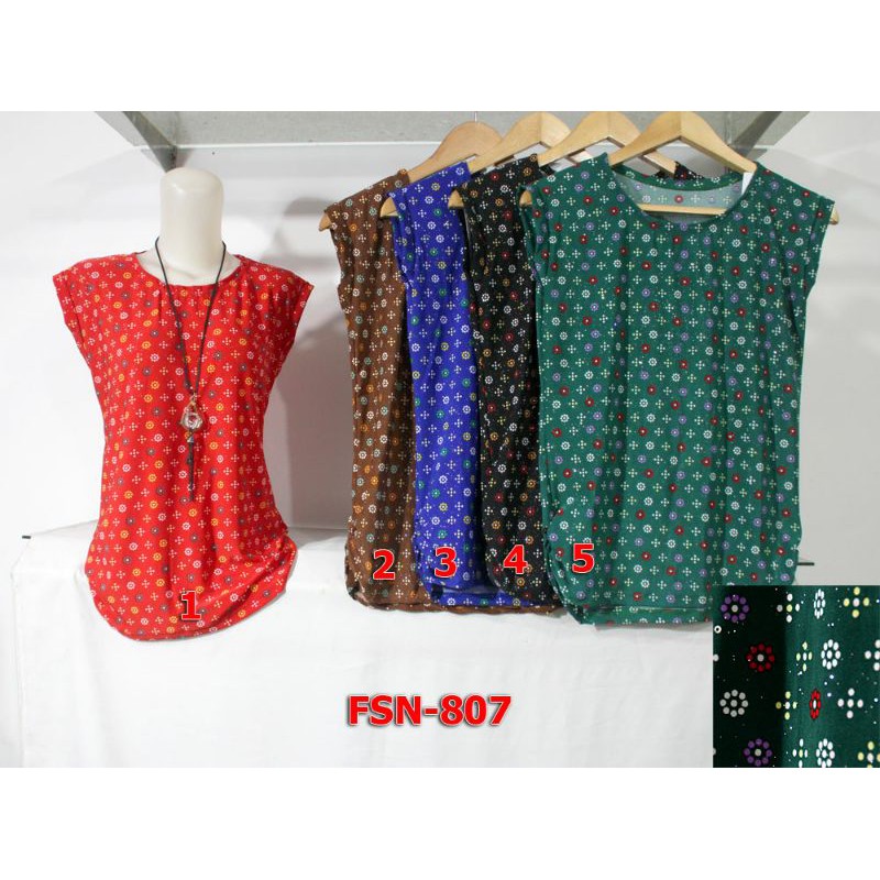 Kaos Wanita Lengan Pendek Motif Glitter FSN807
