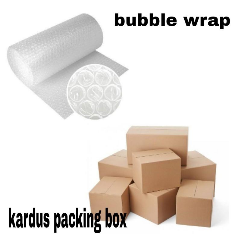 

TAMBAHAN KARDUS PACKING PLUS + BUBLE WARP AGAR BARANG ANDA SELAMAT SAMPAI TUJUAN