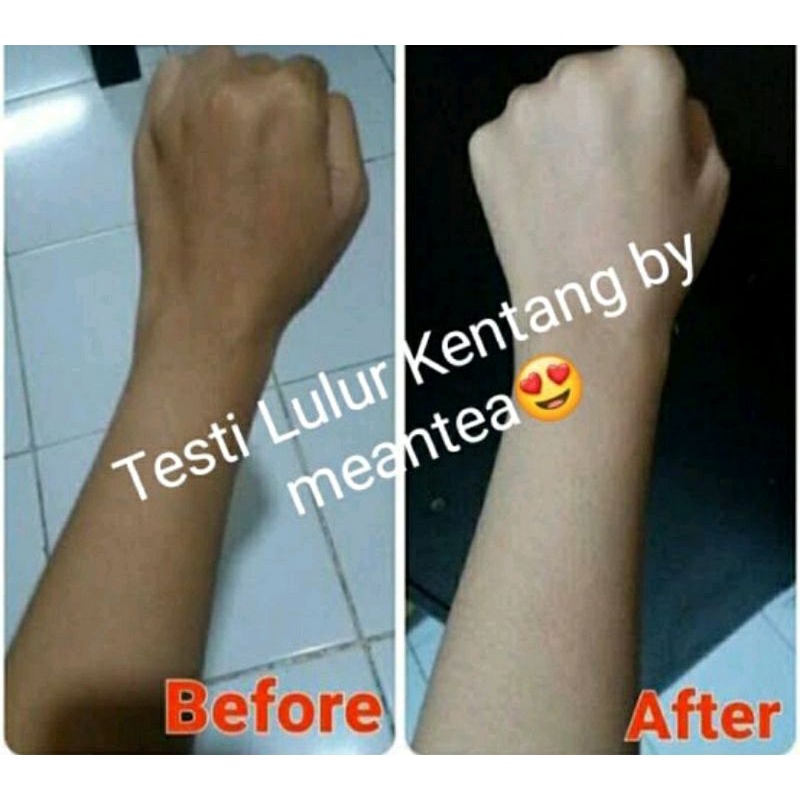 READY LULUR KENTANG MEANTEA / LULUR BADAN / LULUR WAJAH / LULUR TANGAN / LULUR KENTANG