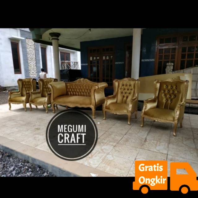 Kursi pengantin sofa pelaminan pernikahan mebel terbaru