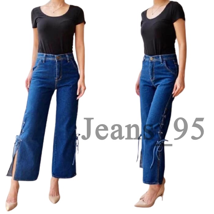  Celana  Boyfriend  Jeans Wanita Tied Lacey 724 JN198 Levis  