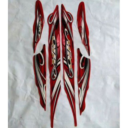 striping sticker Mio sporty smile 2011 bodi merah marun