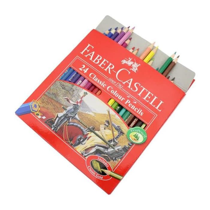 PENSIL WARNA KAYU 24 WARNA FABER CASTELL CLASSIC (OFF-52)