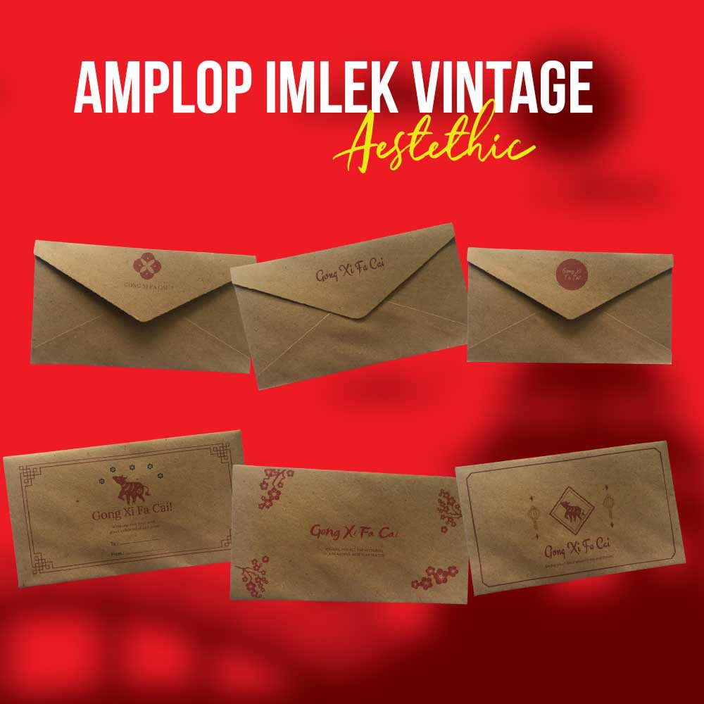 

Amplop Imlek Vintage (Ukuran 20x11cm)