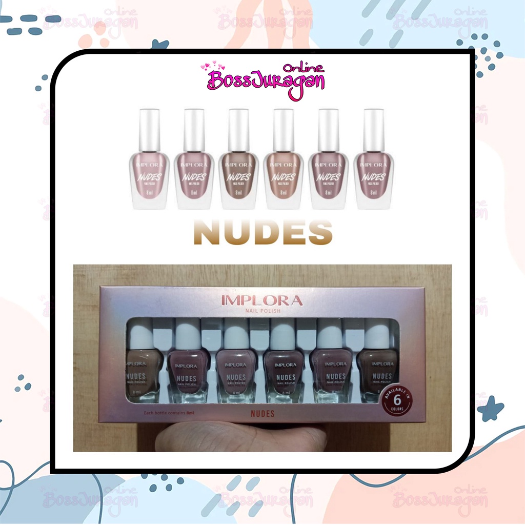 (BOSS) KUTEK - IMPLORA NAIL POLISH NEW - IMPLORA KUTEK WONDER / NUDES / CLEAR / RED (CAT KUKU IMPLORA)