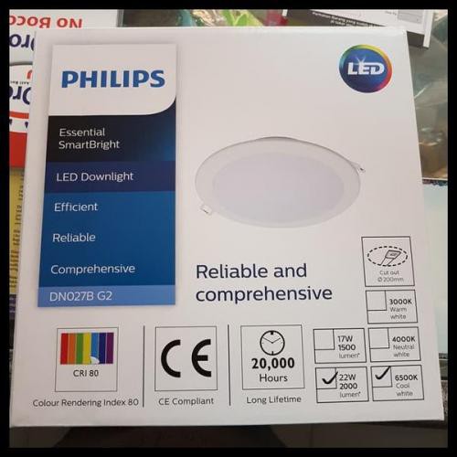 Philips Downlight LED 22watt 8inch DN027B