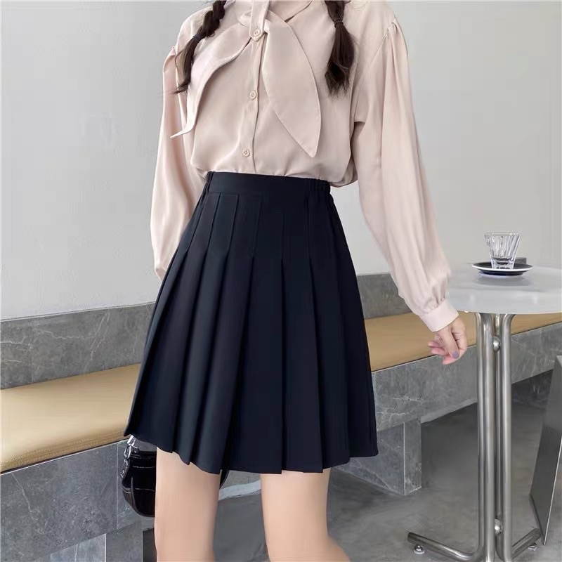 [PO] basic korea skirt | bawahan rok polos tennis skirt mini gaya korea fashion ulzzang