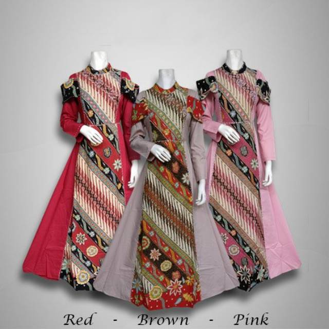 Gaun Pesta Batik Marwah