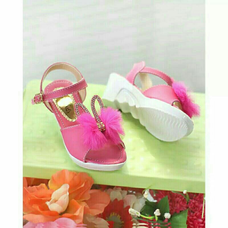 Sendal Tali wedges anak Pita Kelinci 26-35