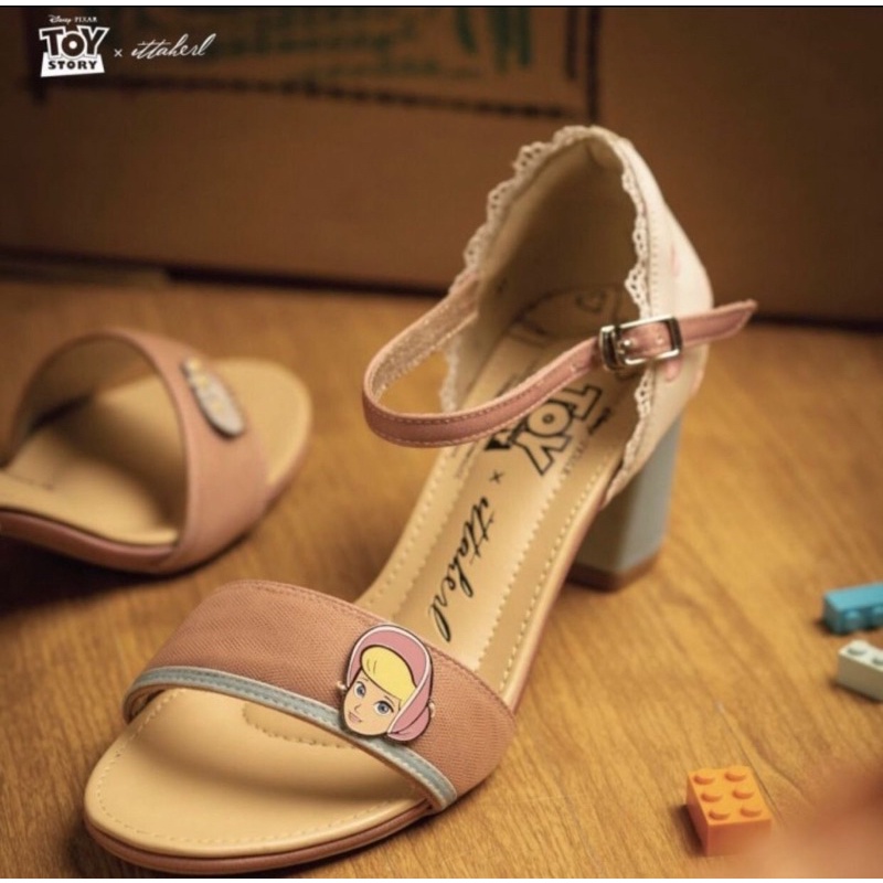 Disney X Ittaherl Toy Story My Bo 60mm Blockheels Blush Size 40