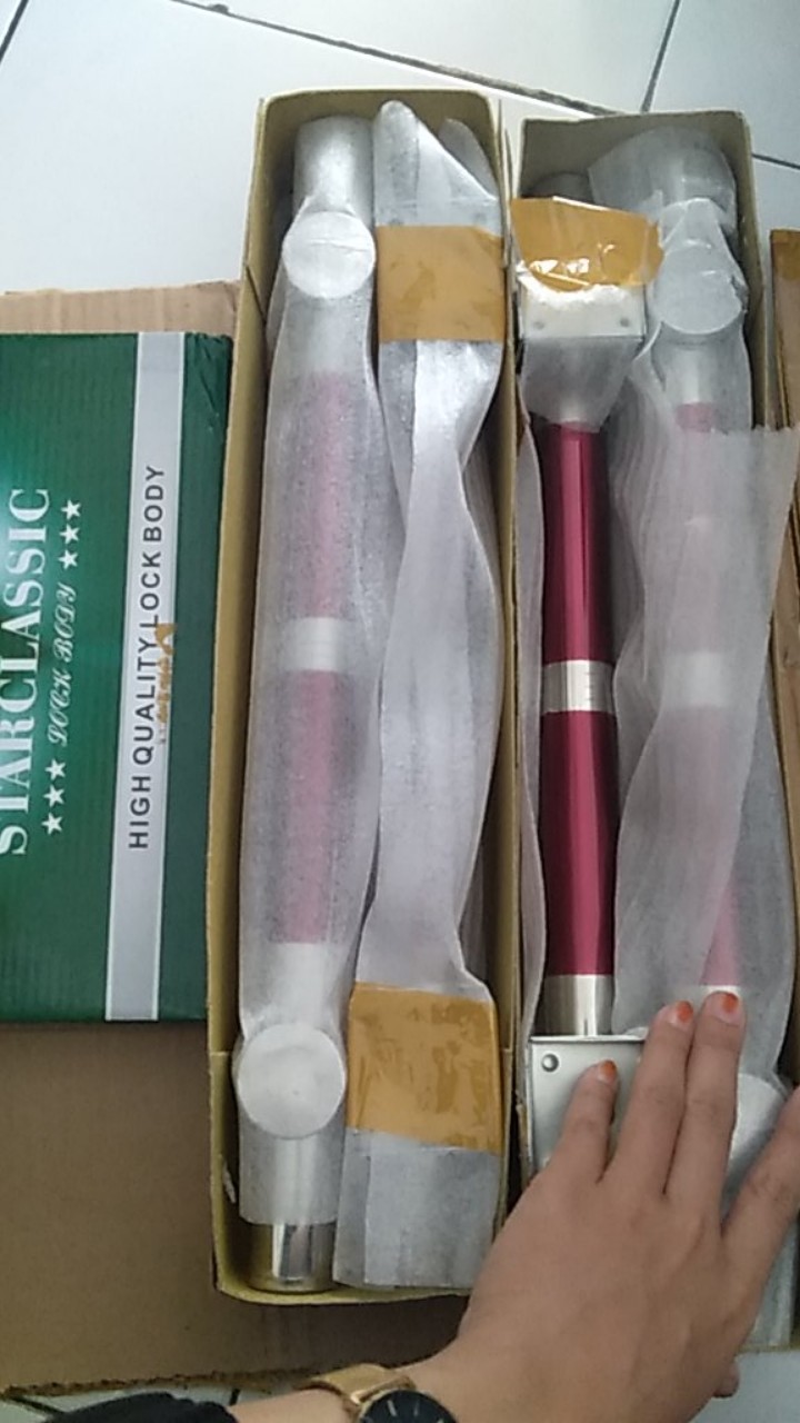 Handle Pintu Murah 45 Cm/ Gagang Pintu Dan 1 Set Body Kunci