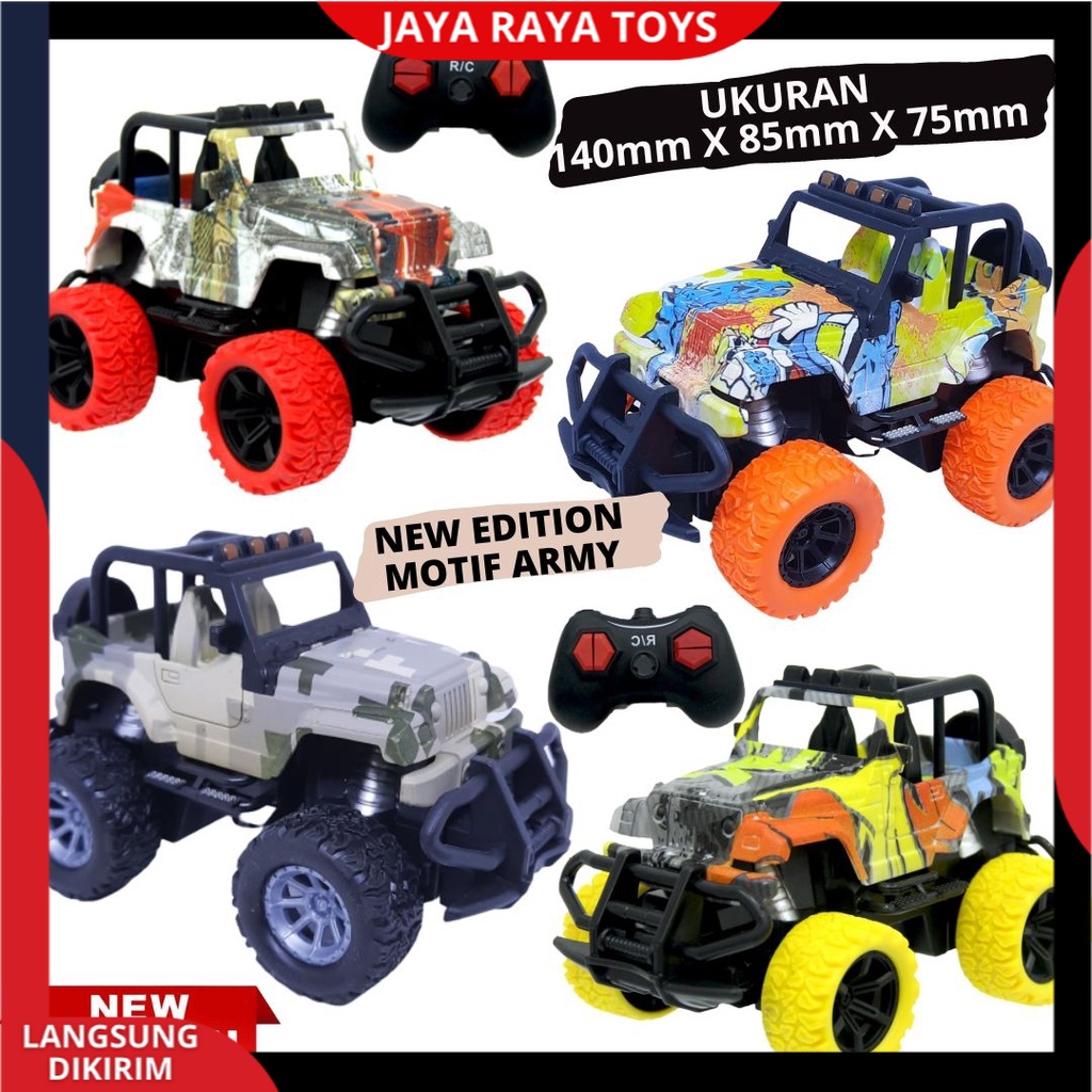 Mainan Anak Mobil Remote Control Offroad Rock Crawler RC Car Jeep Off Road Climber Mini Versi New