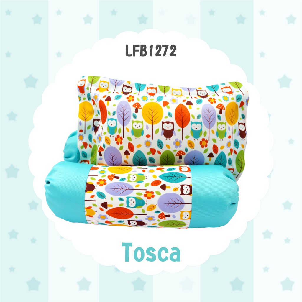 

Bantal Guling Set Bantal Peang Bayi Owl Biru Littlefriends LFB1272