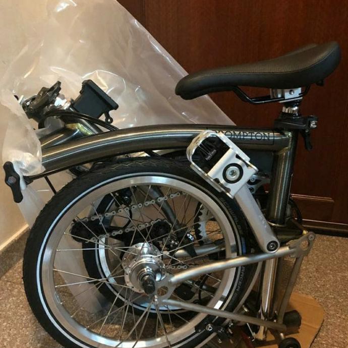 Sepeda Lipat Brompton M6L-X Raw Lacquer Titanium