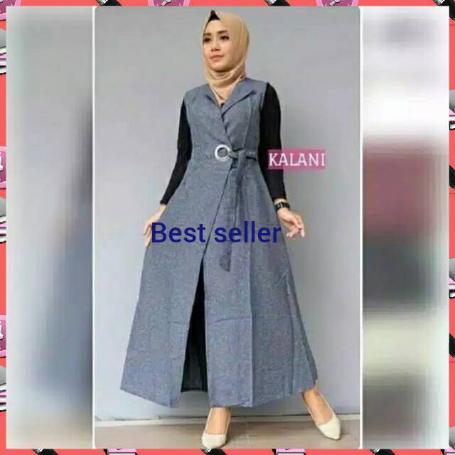 Outer panjang - Rompi baju kekinian - Fashion wanita outerwear