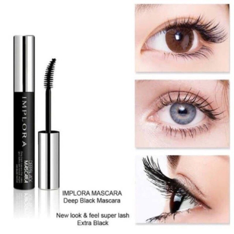 IMPLORA DEEP BLACK MASCARA / MASKARA IMPLORA WATERPROOF/100% Original