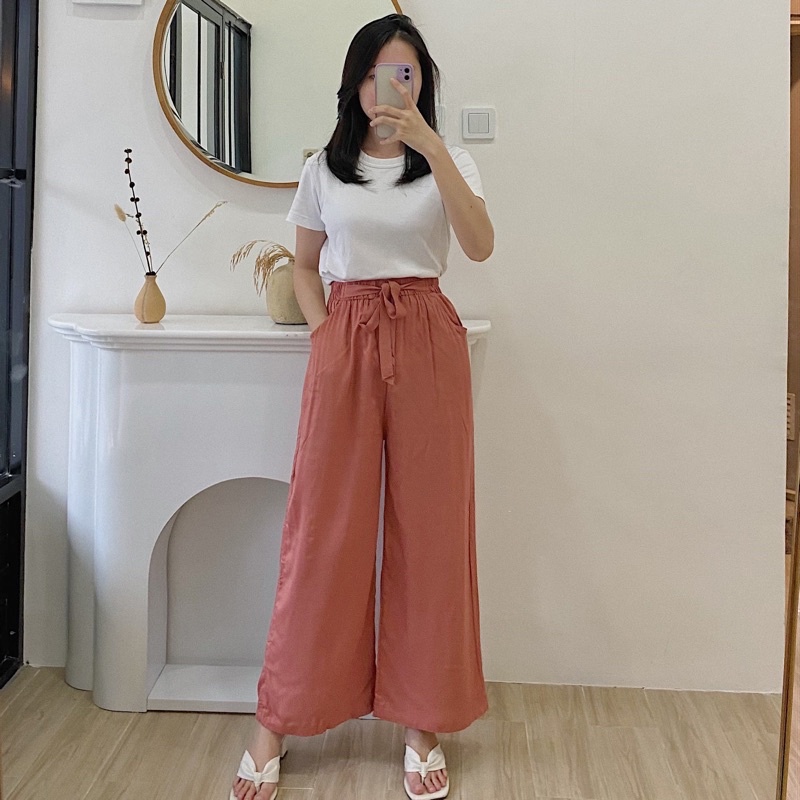 IL - NEW ARIVAL-Loose Cullote Pants| Celana Kulot Wanita Loose Cullote Pants Homewear