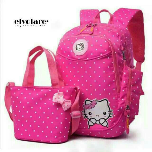 LS 460 - Ransel Anak 3 In 1 Hello Kitty