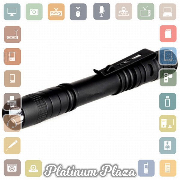 TaffLED Senter Camping Flashlight Cree Q5 600 Lumens - SE-A02 - Black`6EFP0Q-