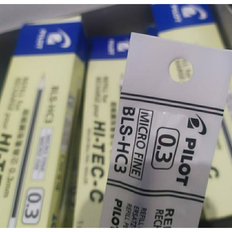 

refill isi ulang hi tec pilot 0.3 lusinan per pak