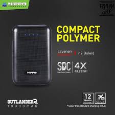 Hippo Powerbank Power bank Outlander2 10000 mah Garansi Resmi