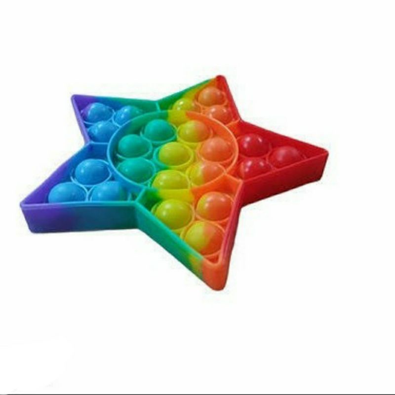 POP IT RAINBOW UKURAN JUMBO MAINAN FIDGET RELIEVE STRESS TOYS/MAINAN PENGHILANG STRES-2