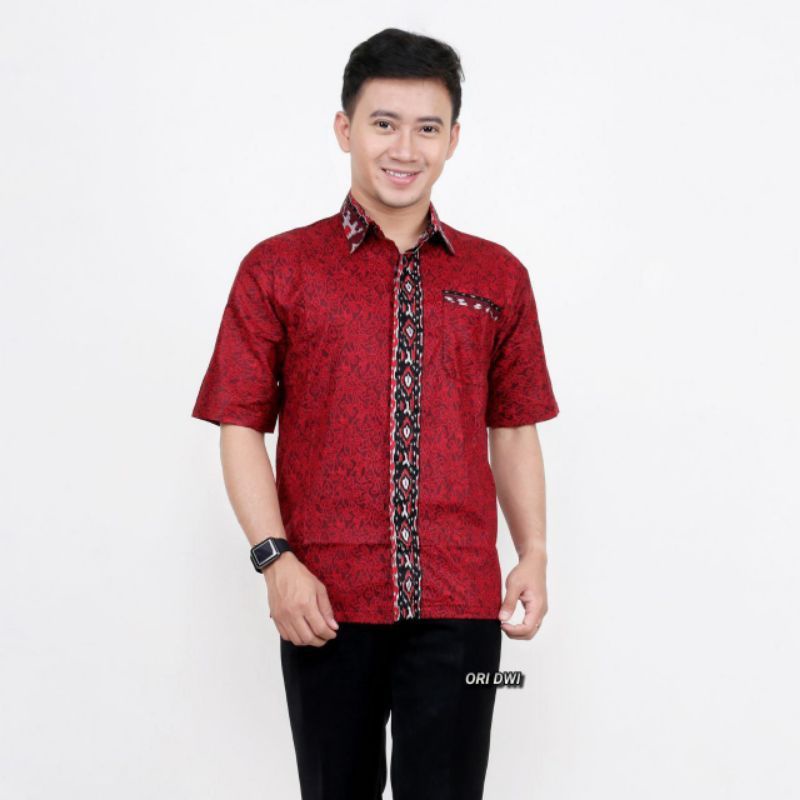 Kemeja Batik Lengan Panjang Motif Mega Mendung Batik Pria Modern