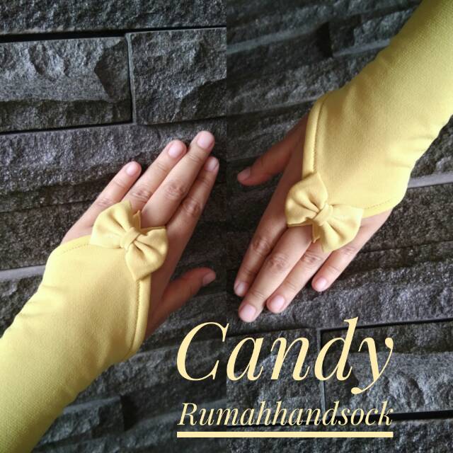 Jual Handsock Ring pita Muslimah Premium Handsock candy