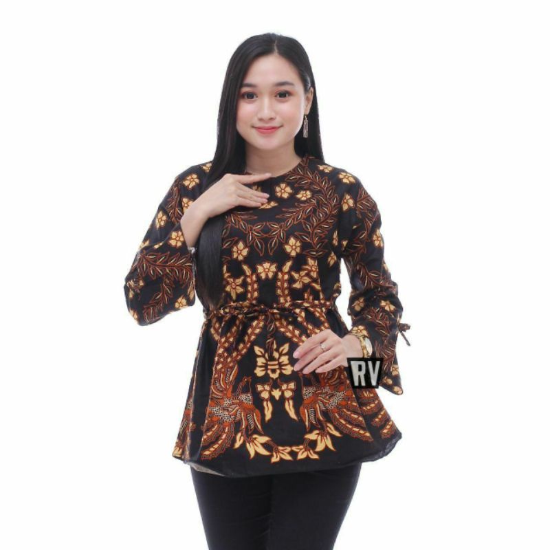 Blus Sheena atasan baju batik wanita remaja dewasa abg m l xl xxl-Blouse K 09