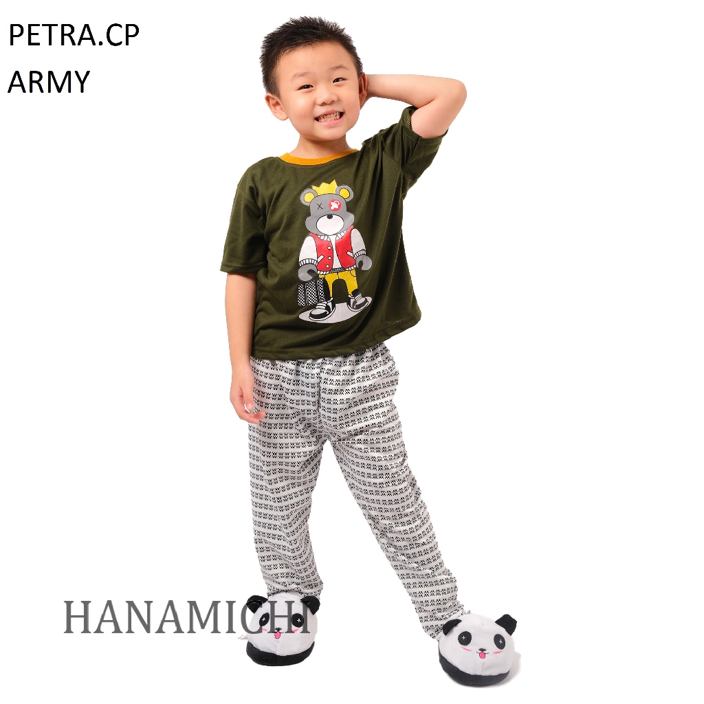 Hanamichi PETRA.CP Baju Tidur Anak Lengan Pendek