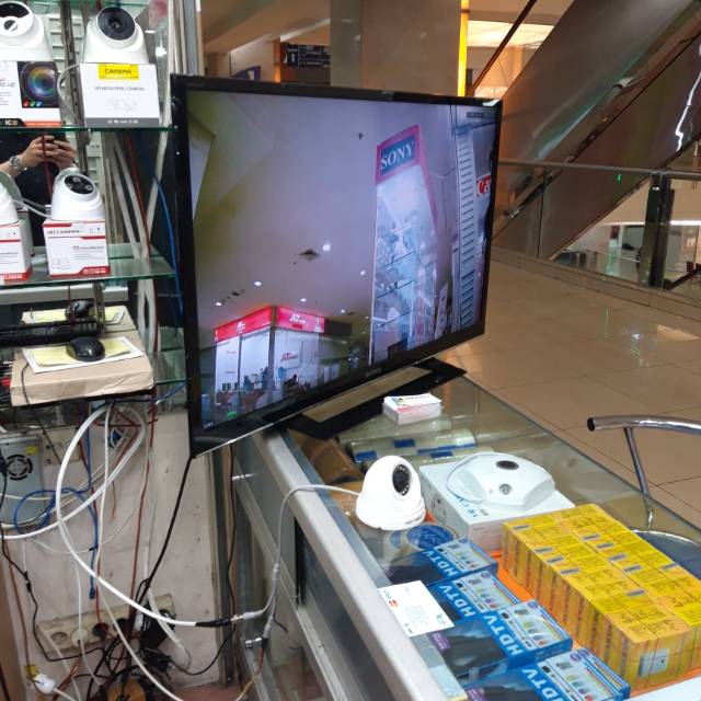 PAKET CCTV 4CH 4 KAMERA SPC 2 MEGAPIXCEL LENGKAP