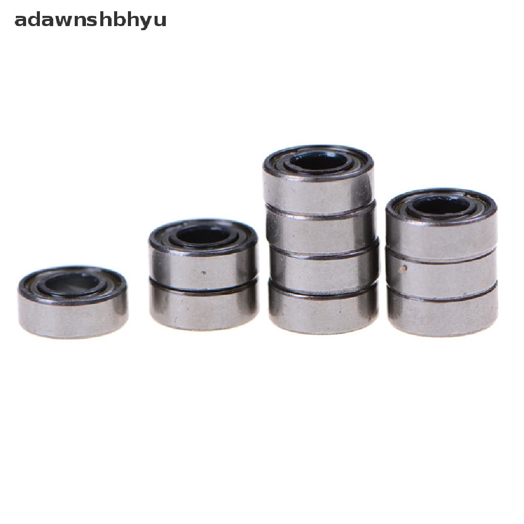 Adawnshbhyu 10pcs MR115ZZ Miniatur Metal Terlindung Karet Disegel Bearing Model 5x11x4mm