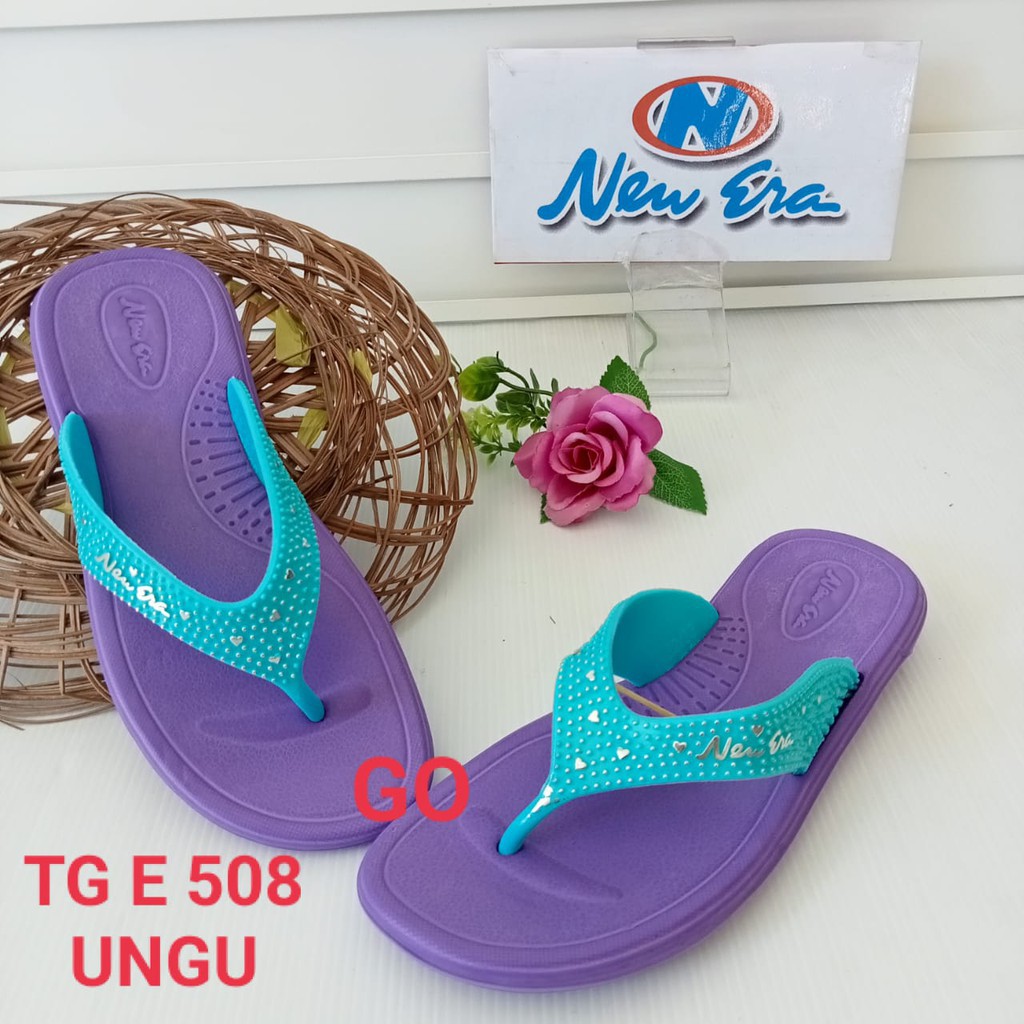 gof NEW ERA TG CNC 508 Sandal Japit Anak Perempuan Tanggung Sendal Jepit Karet Anti Slip Original