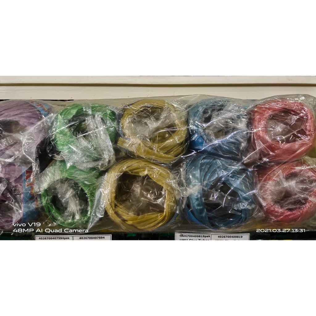 

Tali rafia roll kecil warna-warni