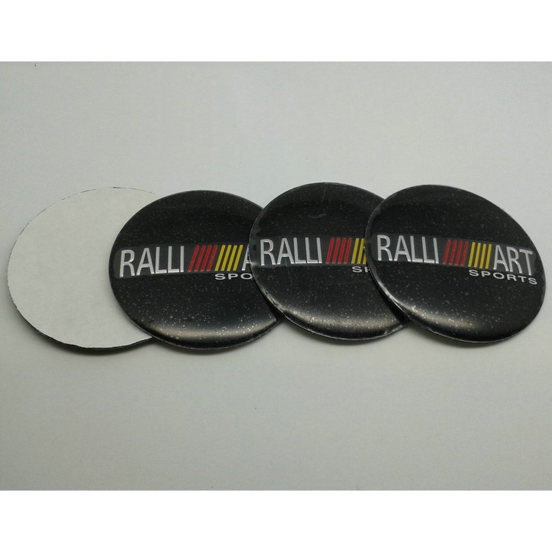 Stiker Emblem Cover Hub Tengah Velg Mobil 4x56mm Warna Hitam Untuk Mitsubishi