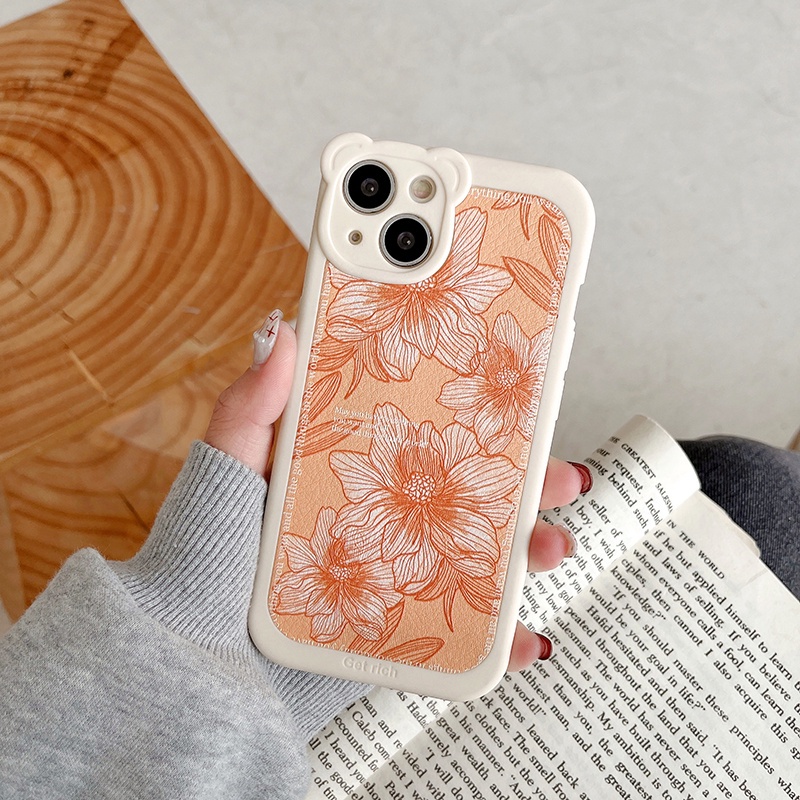 Case Pelindung Lensa Tahan Banting Desain Tulip Untuk Iphone 7 8 Plus Xr X Xs Xsmax 11 12 13 Pro Max